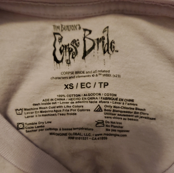 Corpse bride purple T-shirt - Picture 2 of 3